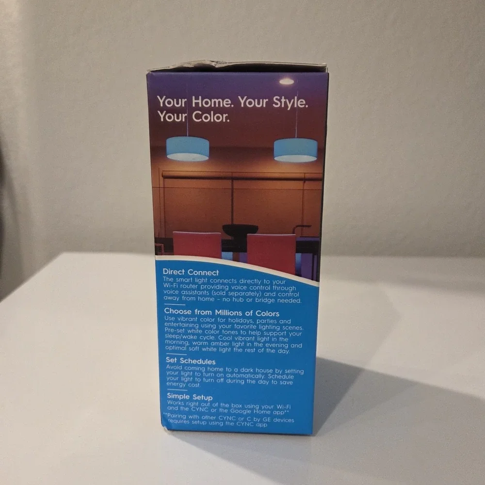 CYNC By GE Full Color Direct Connect Smart Bulb (1 LED A19 Bulb)